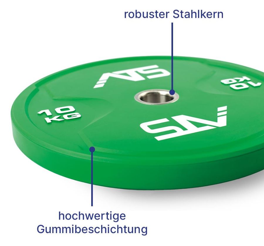 ATS Color Bumper Plates - 15 kg, jaune