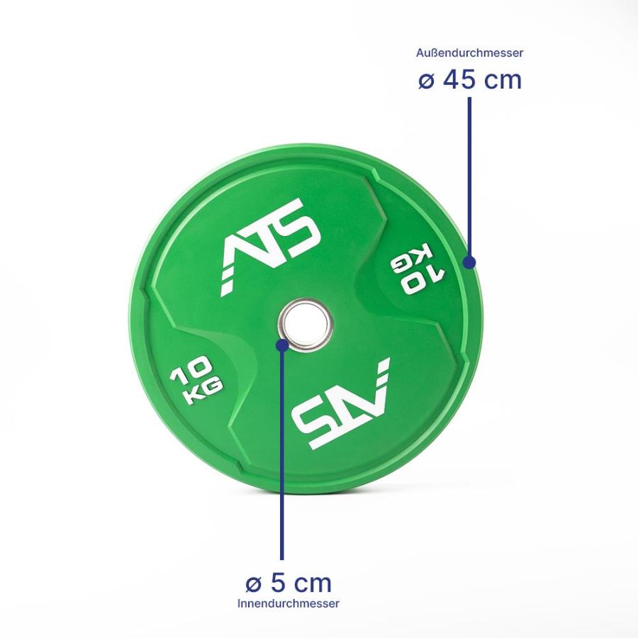 ATS Color Bumper Plates - 5 kg, gris