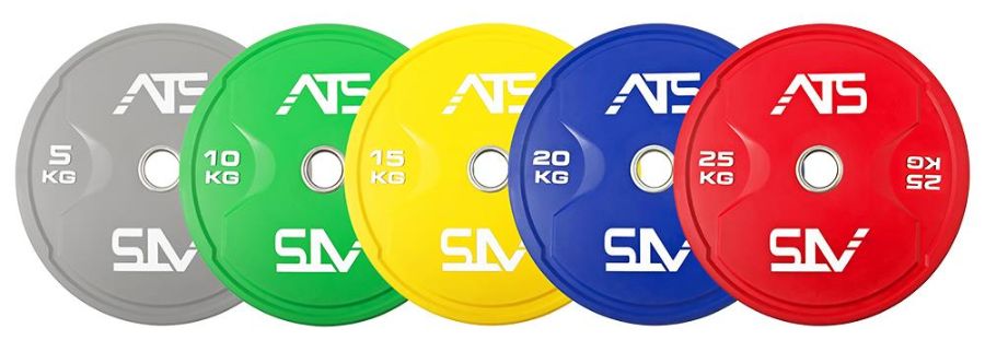 ATS Color Bumper Plates - 5 kg, gris