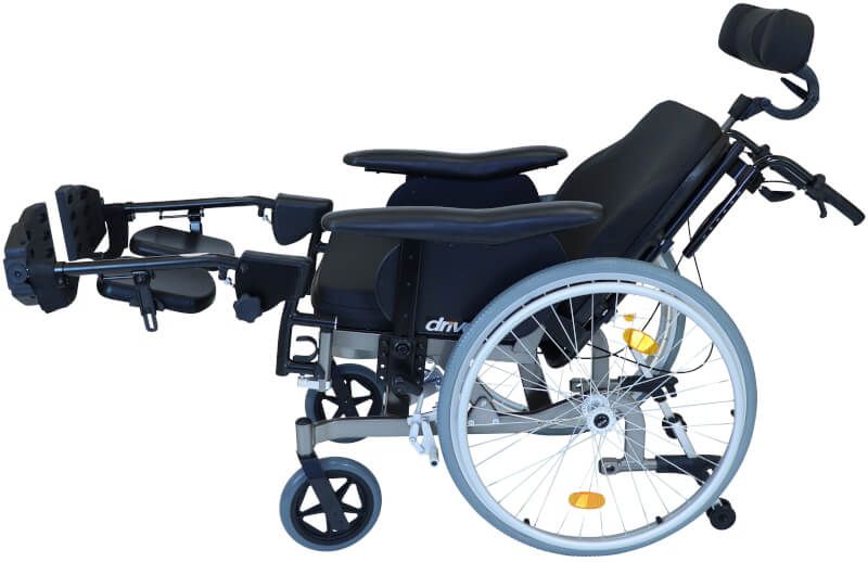 drive Sedia a rotelle multifunzione Multitec - con freno a tamburo, 39 cm