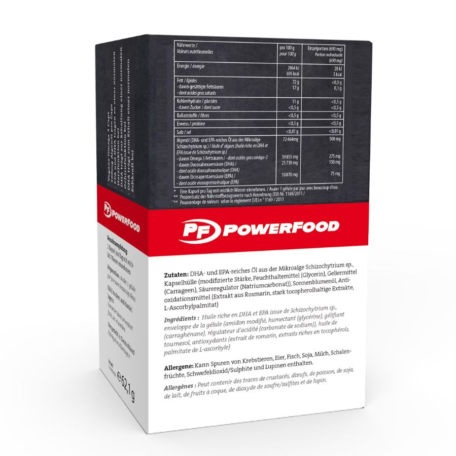 Powerfood One Vegan Omega 3 - Neutre, 90 Capsules
