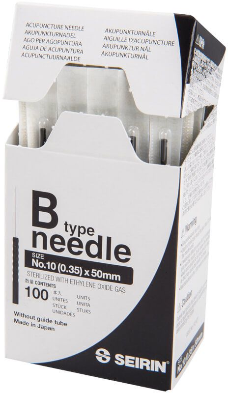 Seirin Akupunkturnadel B-Typ - ohne Führungsrohr, 0.35, 50 mm