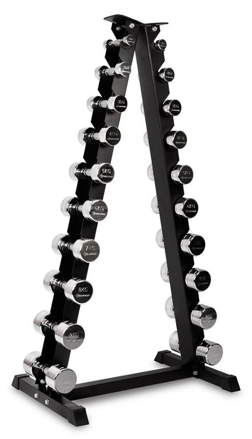 Trendy Support pyramide pour haltères courts - anthracite